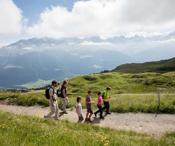 Sie sehen den Alpenflora Erlebnispfad. JUFA Hotels bietet Ihnen den Ort für erlebnisreichen Natururlaub für die ganze Familie.